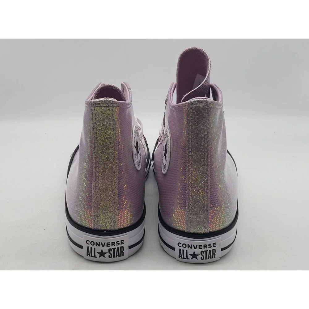 Converse Chuck Taylor All Star Hi‎ Disco Glitter Kids Size 7 Pink Shoes Sneakers
